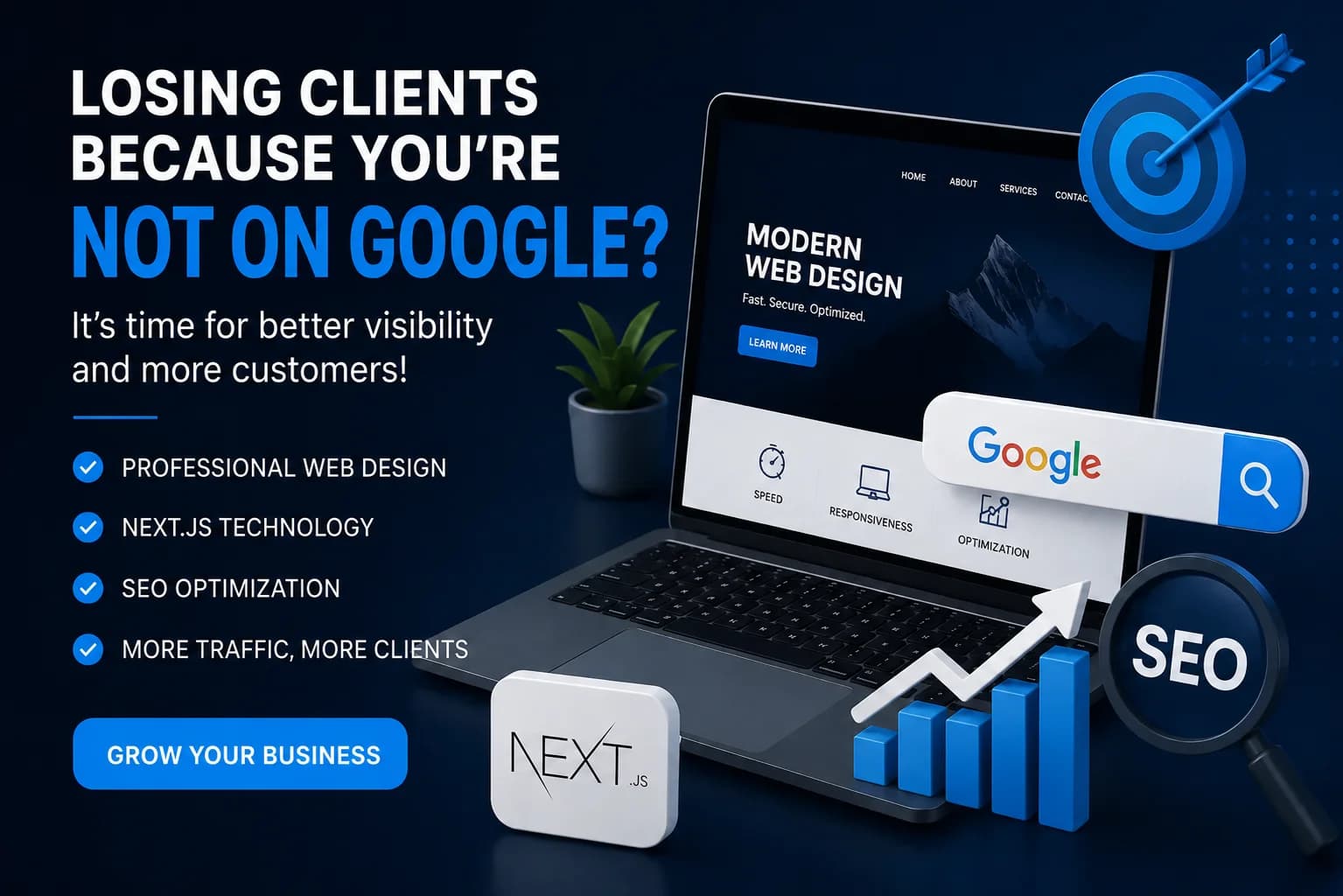 Are you losing customers because your business isn’t on Google? Here’s the solution.